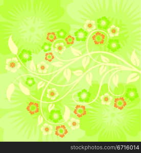 Spring background, vector