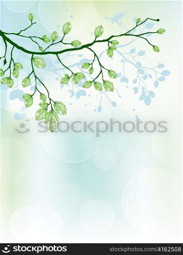 spring background vector illustration