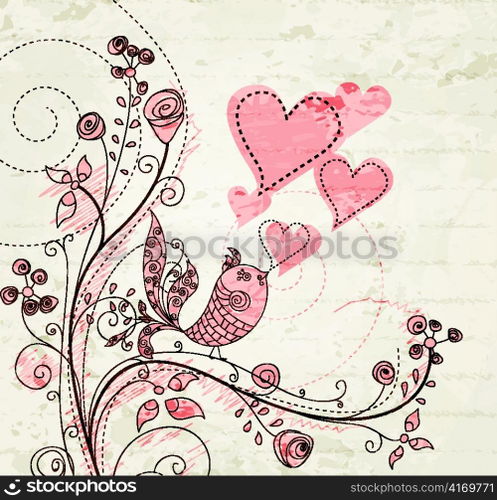 spring background vector illustration