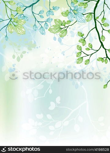 spring background vector illustration