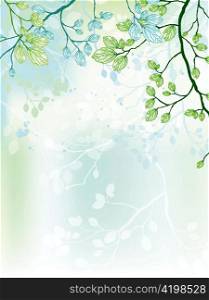 spring background vector illustration