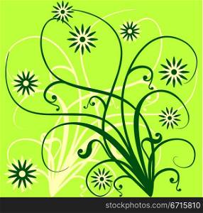 Spring background, vector illustration