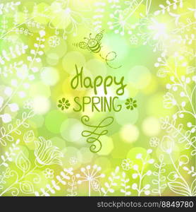 Spring background vector image