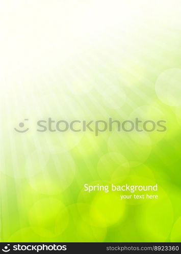 Spring background vector image