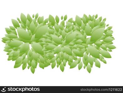Spring background with green leaves. Vector illustration.
