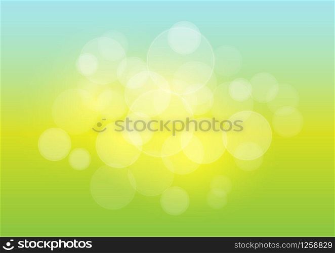 Spring background with sun burst and lens flare