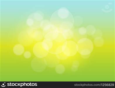 Spring background with sun burst and lens flare