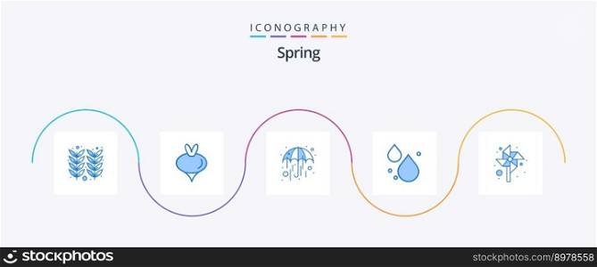 Spring Blue 5 Icon Pack Including . kids. rain. children. droop