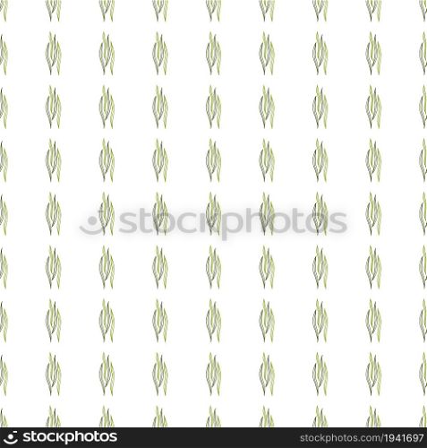 Spring botanical line shapes seamless pattern on white background. Nature wallpaper. Design for fabric, textile print, wrapping, cover. Vector illustration.. Spring botanical line shapes seamless pattern on white background.