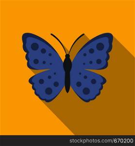 Spring butterfly icon. Flat illustration of spring butterfly vector icon for web. Spring butterfly icon, flat style.