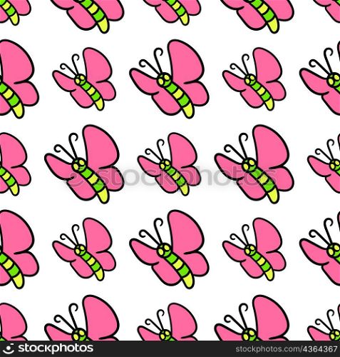 spring butterfly seamless pattern textile print