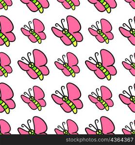 spring butterfly seamless pattern textile print