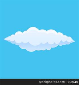 Spring cloud icon. Cartoon of spring cloud vector icon for web design isolated on white background. Spring cloud icon, cartoon style