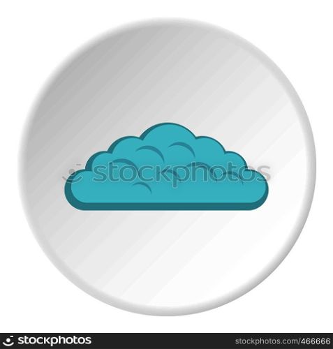 Spring cloud icon in flat circle isolated on white background vector illustration for web. Spring cloud icon circle