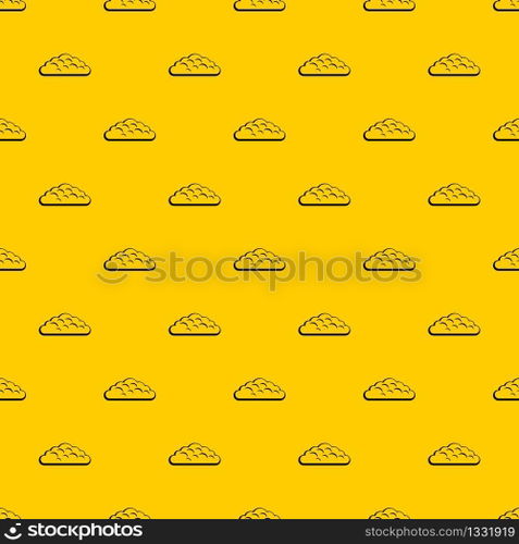 Spring cloud pattern seamless vector repeat geometric yellow for any design. Spring cloud pattern vector