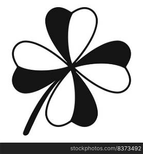 Spring clover icon simple vector. Luck leaf. Ireland day. Spring clover icon simple vector. Luck leaf