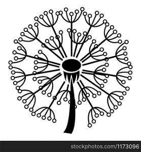 Spring dandelion icon. Simple illustration of spring dandelion vector icon for web design isolated on white background. Spring dandelion icon, simple style