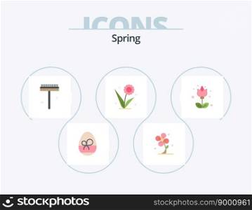 Spring Flat Icon Pack 5 Icon Design. . floral. flora. flora. spring
