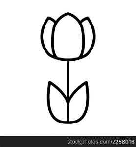Spring Flower Icon. Bold outline design with editable stroke width. Vector Illustration.