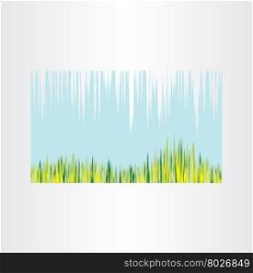 spring grass and sky vector abstract