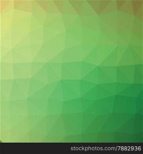 Spring green geometric low poly style vector illustration graphic background.