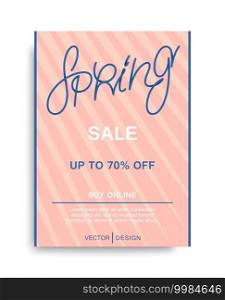Spring Sale. Trendy poster design. Minimal style. Vector template. Spring Sale. Trendy poster design. Minimal style. Vector illustration
