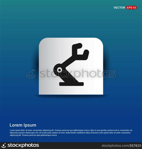 Spring screwdriver icon - Blue Sticker button