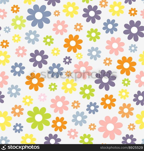 Spring seamless pattern vector image