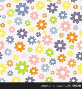 Spring seamless pattern vector image