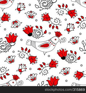 SPRING SEASON Ornament Seamless Pattern Vector Illustration