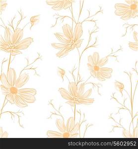 Spring style seamless background. Vector illustration.