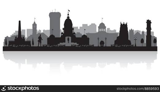 Springfield Illinois city skyline vector silhouette illustration