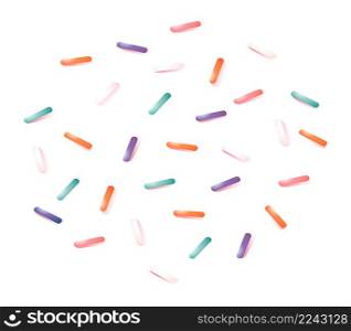 Sprinkles set. Colorfull confetti decoration for cake and bakery. Vector illustration.. Sprinkles set. Colorfull confetti decoration for cake and bakery.