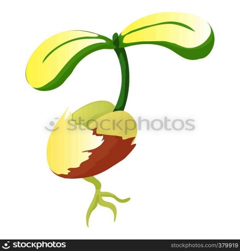 Sprout icon. Cartoon illustration of sprout vector icon for web design. Sprout icon, cartoon style