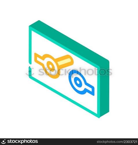 spst electrical mechanism isometric icon vector. spst electrical mechanism sign. isolated symbol illustration. spst electrical mechanism isometric icon vector illustration