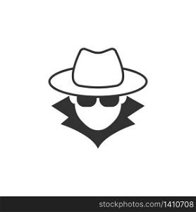 Spy agent anonymous symbol icon Vector EPS 10. Spy agent anonymous symbol icon. Vector EPS 10