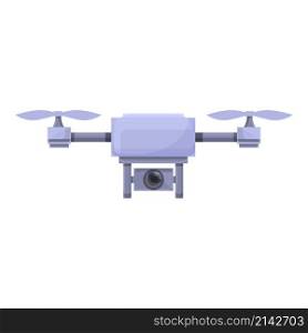 Spy drone icon cartoon vector. Aerial control. Video air. Spy drone icon cartoon vector. Aerial control