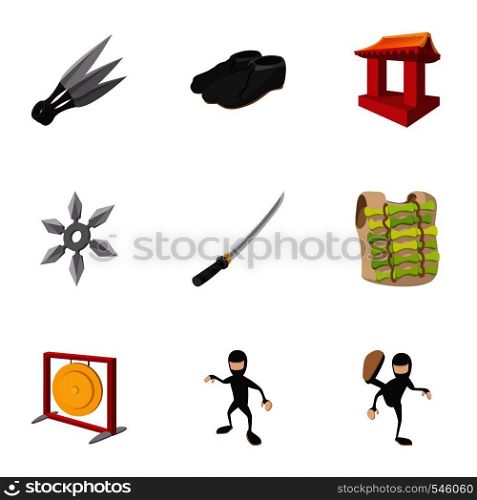 Spy icons set. Cartoon illustration of 9 spy vector icons for web. Spy icons set, cartoon style
