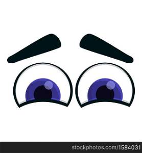 Spying eyes icon. Cartoon of spying eyes vector icon for web design isolated on white background. Spying eyes icon, cartoon style