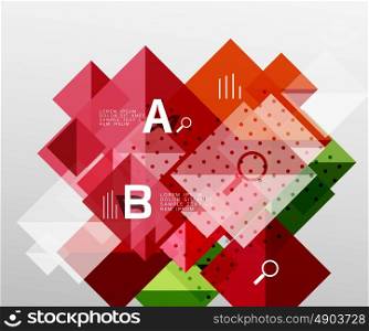 Square abstract background. Vector template background for workflow layout, diagram, number options or web design