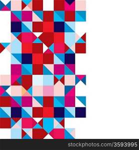 Square abstract background with triangle element and copyspace