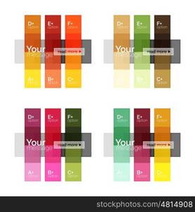 Square and stripes geometric infographic templates. Geometric business abstract background for workflow layout, diagram, number options or web design