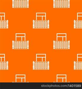 Square balcony pattern vector orange for any web design best. Square balcony pattern vector orange