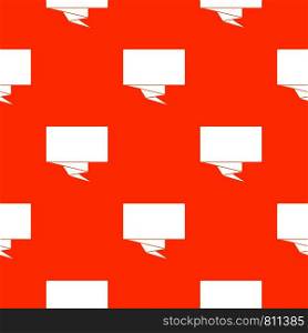 Square banner pattern repeat seamless in orange color for any design. Vector geometric illustration. Square banner pattern seamless