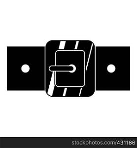 Square belt buckle icon. Simple illustration of square belt buckle vector icon for web. Square belt buckle icon, simple style