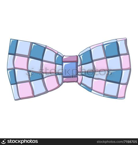 Square bow tie icon. Cartoon of square bow tie vector icon for web design isolated on white background. Square bow tie icon, cartoon style