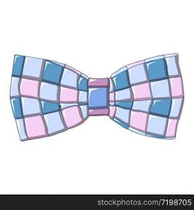 Square bow tie icon. Cartoon of square bow tie vector icon for web design isolated on white background. Square bow tie icon, cartoon style