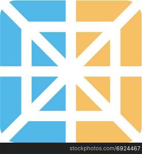 square box shape style modern icon logo vector. square box shape style modern icon logo vector art