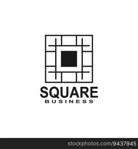 Square Busi≠ss icon And Symbol Template