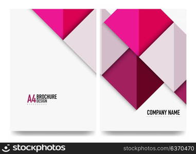 Square business a4 brochure cover design, flyer, annual report. Square business a4 brochure cover design, flyer, annual report. Vector background